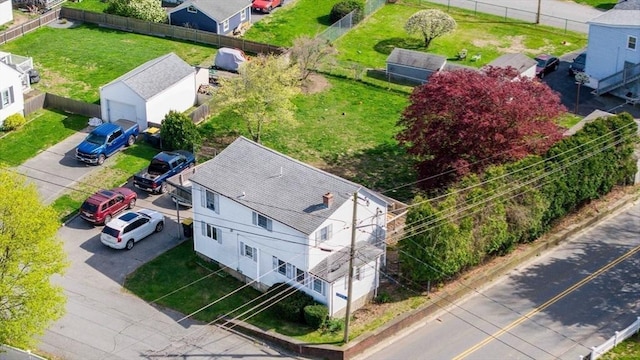 bird's eye view featuring a residential view