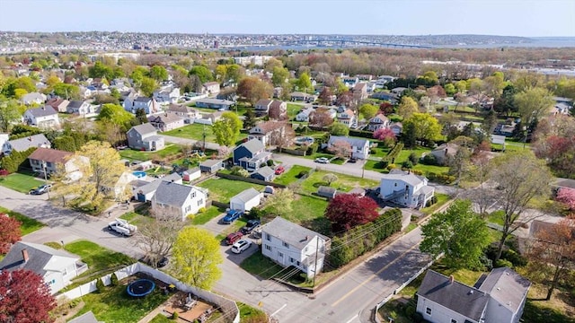 bird's eye view featuring a residential view