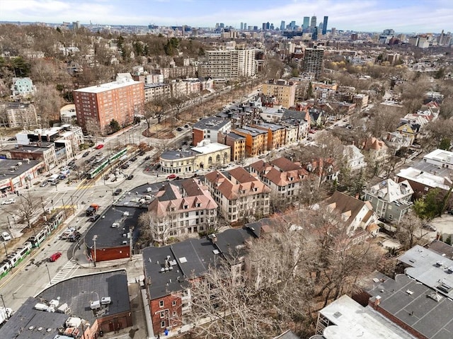 1600 Beacon St Unit 303, Brookline, MA 02446 - aerial view of property's location featuring nearby urban area