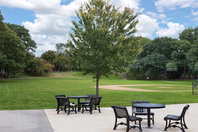 1600 Beacon St Unit 303, Brookline, MA 02446 - view of patio / terrace with view of wooded area