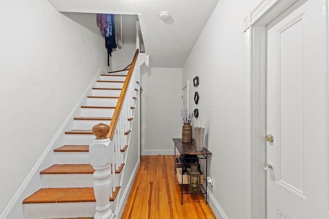 42 Carolina Ave, Boston, MA 02130 - stairway featuring wood finished floors