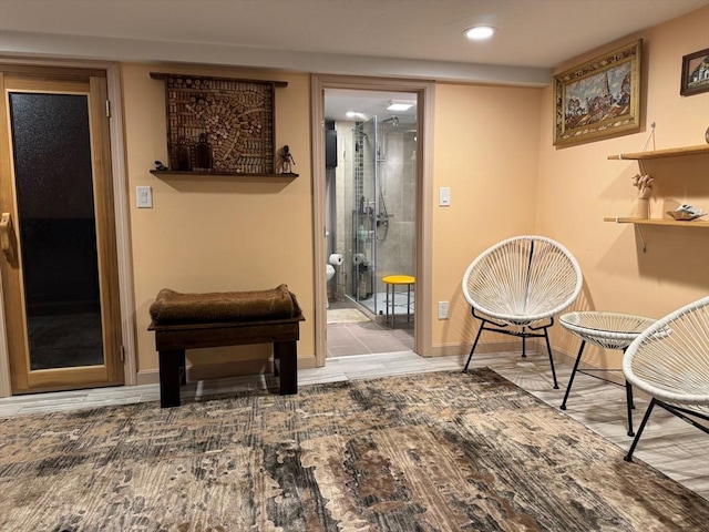 52 Nourse St, Westborough, MA 01581 - living area featuring recessed lighting and baseboards
