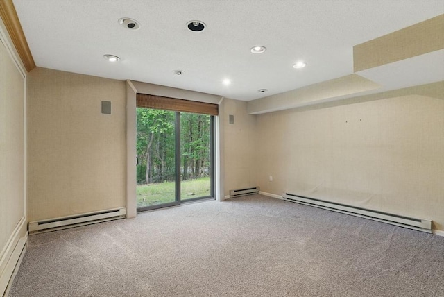 2 Hillside Dr Unit 2, Wayland, MA 01778 - carpeted spare room featuring baseboard heating, recessed lighting, and baseboards