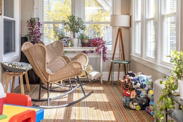 view of sunroom
