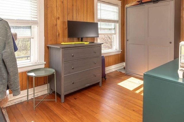 interior space featuring light wood-type flooring