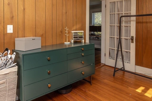 spacious closet featuring wood finished floors