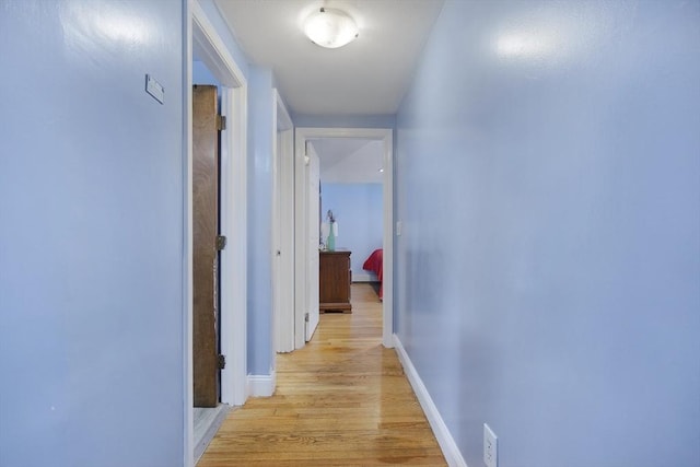 298 Oakland Rd, Barnstable, MA 02601 - corridor featuring light wood-type flooring and baseboards