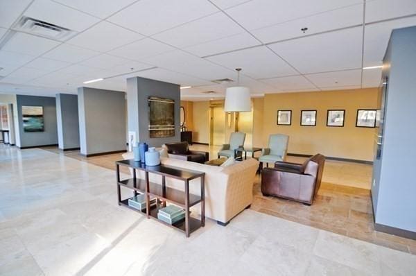 60 Longwood Ave Unit 802, Brookline, MA 02446 - community lobby featuring a drop ceiling
