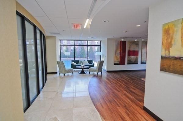 60 Longwood Ave Unit 802, Brookline, MA 02446 - common area featuring floor to ceiling windows