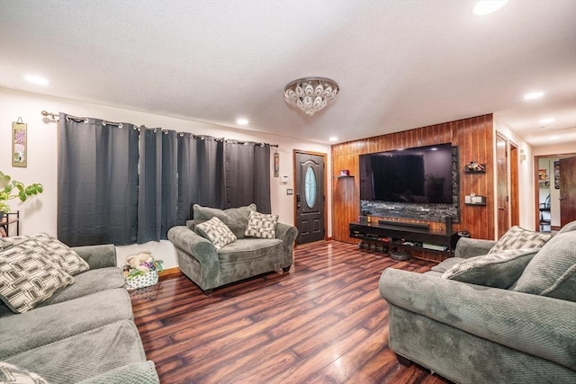 896 Montgomery St, Chicopee, MA 01013 - living area with wood finished floors and recessed lighting