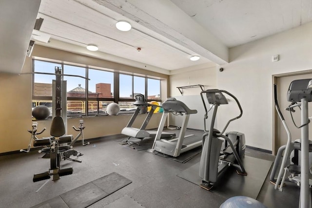 view of exercise room