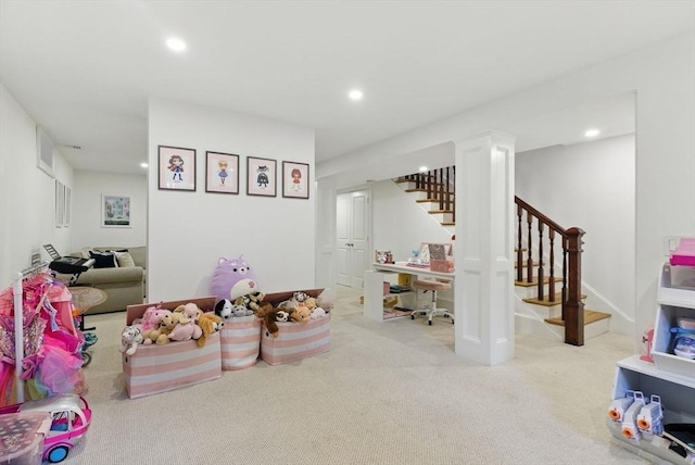 782 E 4th St, Boston, MA 02127 - recreation room featuring recessed lighting and carpet