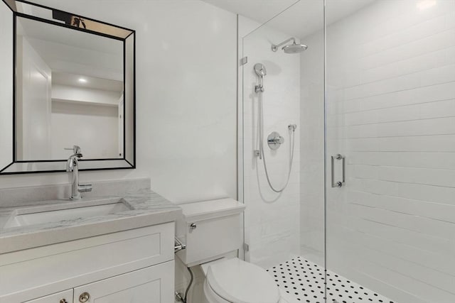 782 E 4th St, Boston, MA 02127 - bathroom with a shower stall, vanity, and toilet
