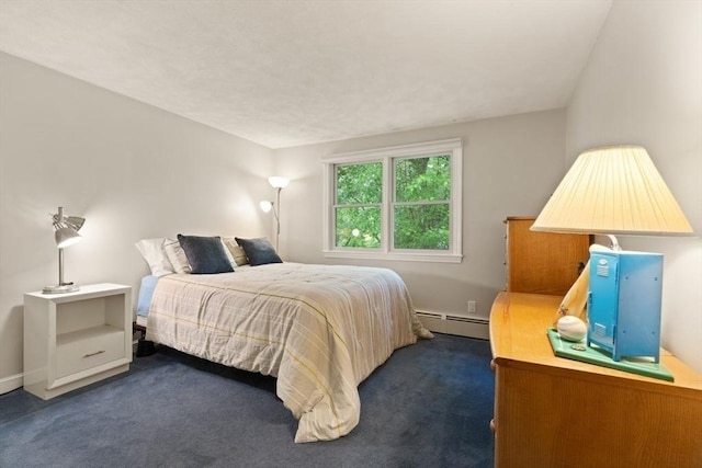 18 Sunset Dr, Sharon, MA 02067 - bedroom with a baseboard heating unit and dark colored carpet