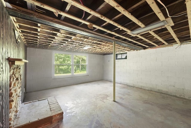5 Woodland Dr, Oxford, MA 01540 - below grade area featuring concrete block wall