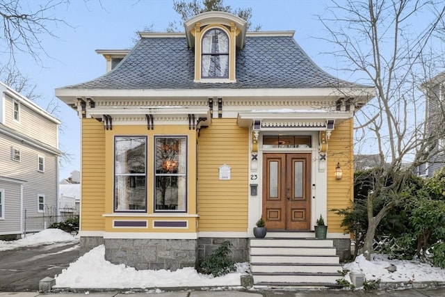 view of victorian home