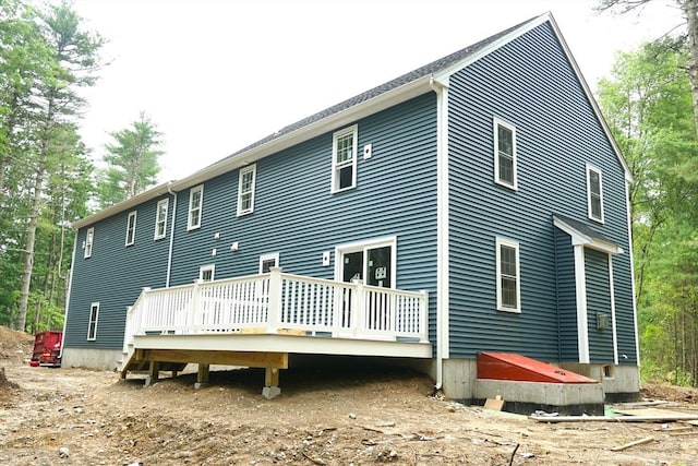 127 John Scott Blvd, Norton, MA 02766 - rear view of property with a deck