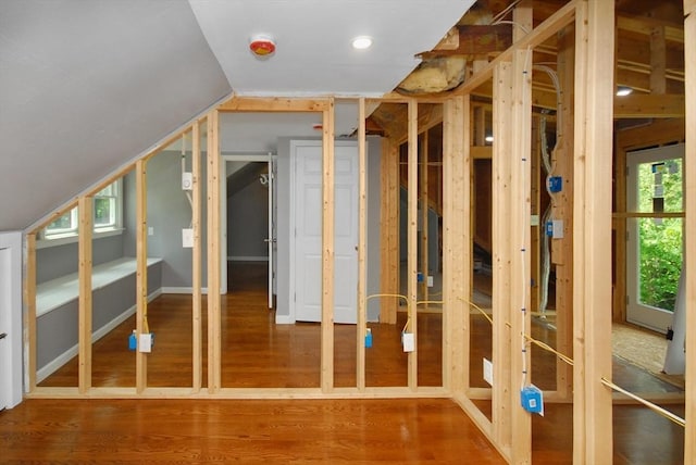 100 Main, Acton, MA 01720 - misc room with vaulted ceiling and wood finished floors