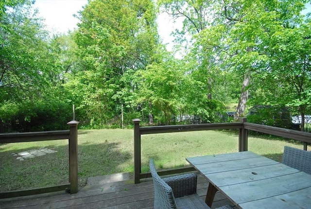 100 Main, Acton, MA 01720 - wooden terrace with a yard and outdoor dining space