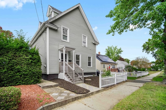 view of front of home