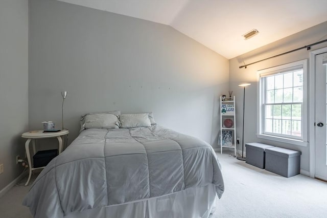 1 Riverview Blvd Unit 2-213, Methuen, MA 01844 - bedroom with lofted ceiling, light carpet, and baseboards