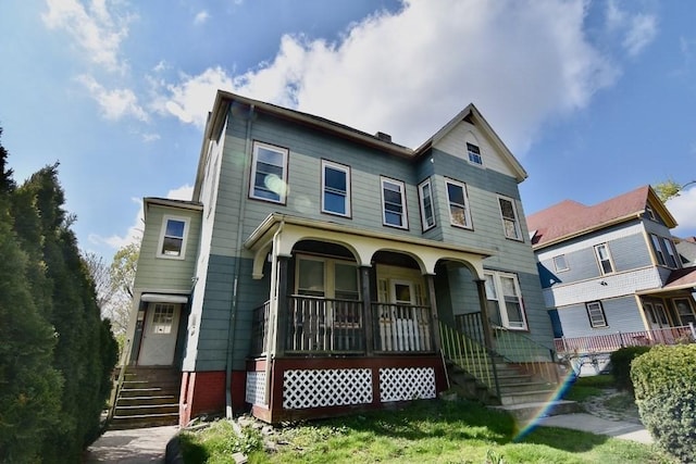 15-1/2 Tremlett St, Boston, MA 02124 - victorian house featuring a porch