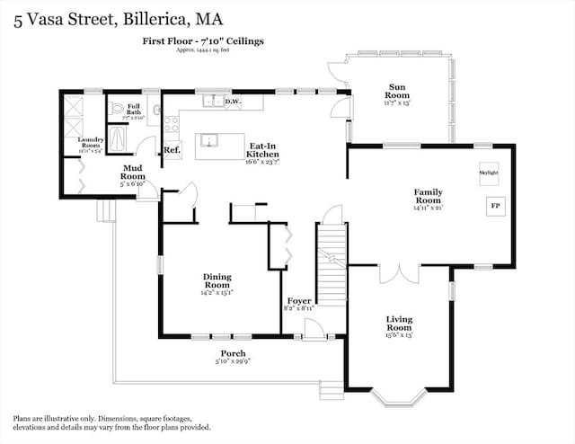 5 Vasa St, Billerica, MA 01862 - view of property floor plan