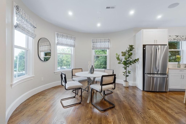 1650 Columbia Rd Unit 2, Boston, MA 02127 - dining area with wood finished floors and recessed lighting