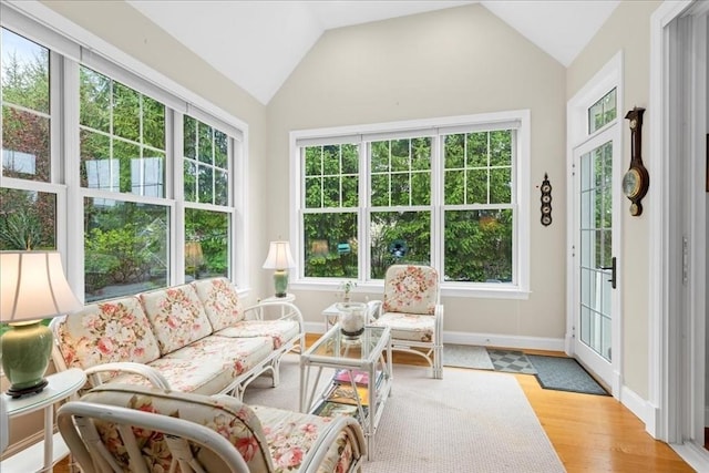 view of sunroom / solarium