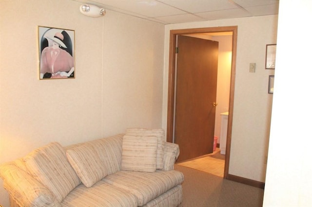 28-30 W Main St, Ware, MA 01082 - sitting room featuring a paneled ceiling