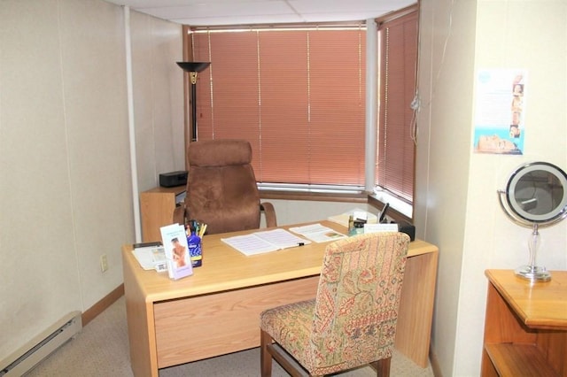 28-30 W Main St, Ware, MA 01082 - office area featuring a baseboard radiator