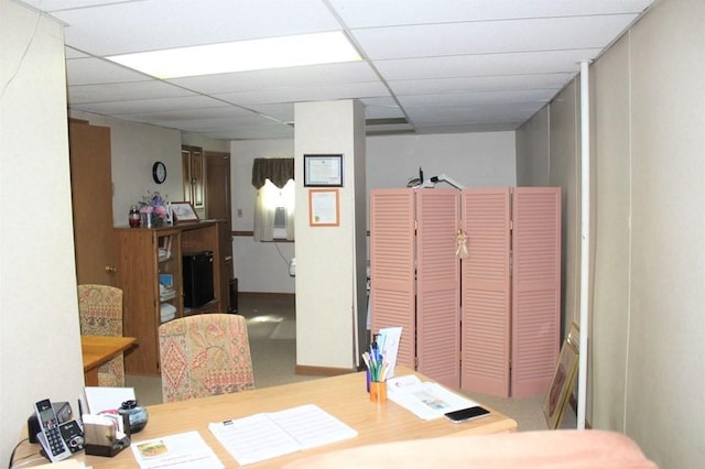 28-30 W Main St, Ware, MA 01082 - office with a drop ceiling