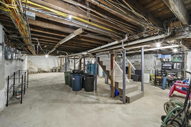 view of basement