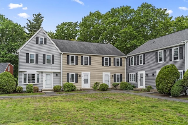 585 Turnpike St Unit 13, Easton, MA 02375 - colonial inspired home with a front yard and entry steps