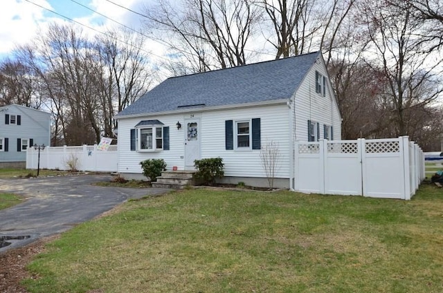 24 Dorothy Ave, Dracut, MA 01826 - cape cod home featuring roof with shingles and driveway