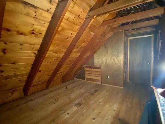 64E Old Princeton Rd, Hubbardston, MA 01452 - additional living space featuring wood-type flooring and wooden ceiling