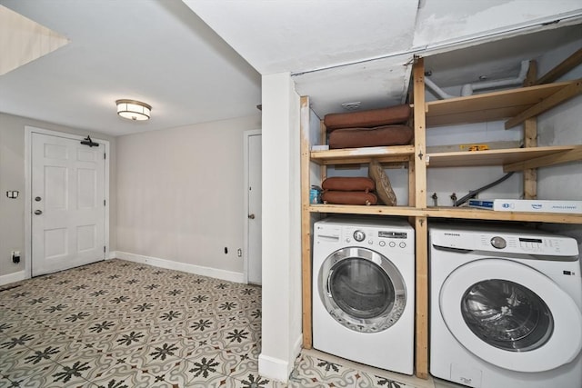 34 Clubhouse Ln, Natick, MA 01760 - washroom featuring washer and clothes dryer and baseboards