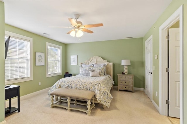 15 Coates Ln Unit 15, Haverhill, MA 01835 - bedroom with carpet, baseboards, and ceiling fan