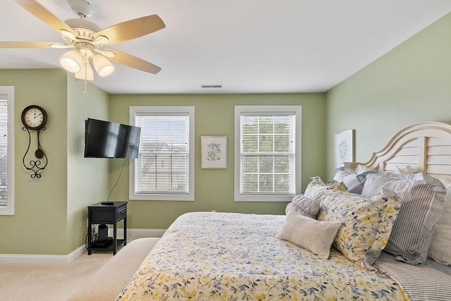 15 Coates Ln Unit 15, Haverhill, MA 01835 - carpeted bedroom featuring baseboards and ceiling fan