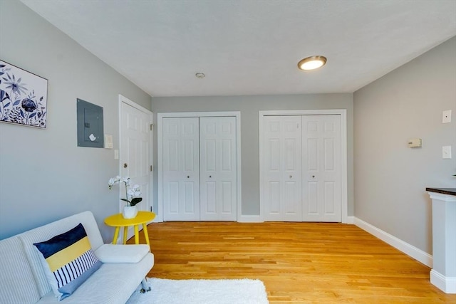 7 Mortimer Pl Unit 6, Somerville, MA 02145 - sitting room featuring light wood-type flooring and electric panel