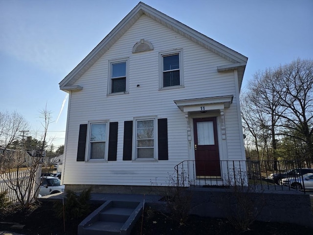 view of front of home