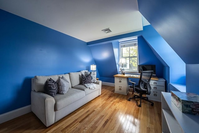 745-A Massachusetts Ave Unit A, Arlington, MA 02476 - home office featuring hardwood / wood-style flooring and baseboards