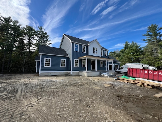 exterior space featuring a porch