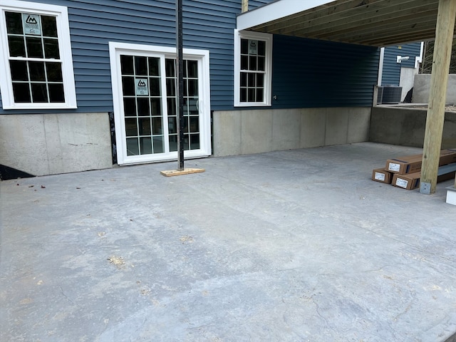 view of patio / terrace featuring central AC