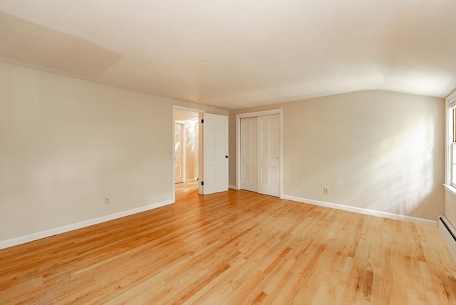 759 Williams St, Longmeadow, MA 01106 - empty room featuring light wood-style flooring and lofted ceiling