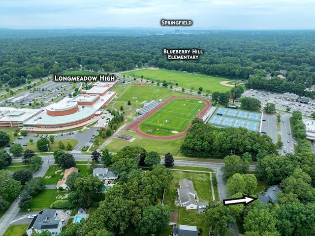 759 Williams St, Longmeadow, MA 01106 - view of property location featuring a forest