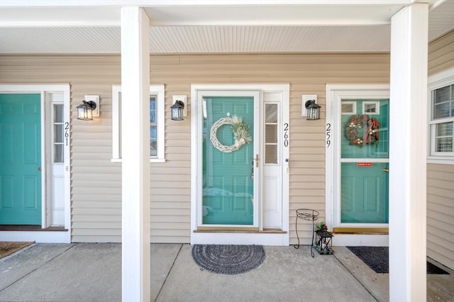 view of entrance to property