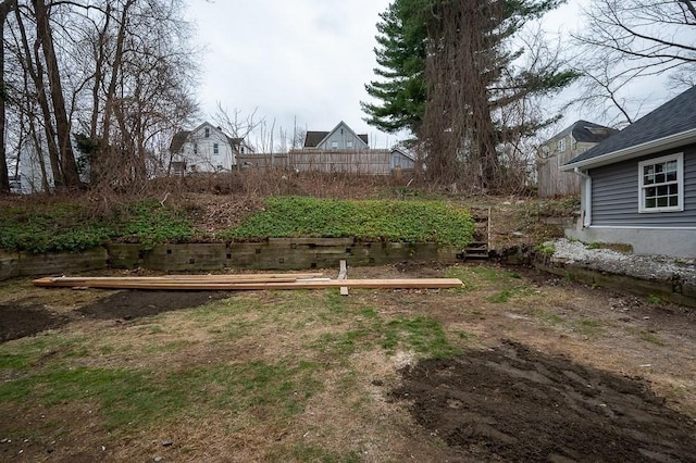 view of yard featuring a vegetable garden