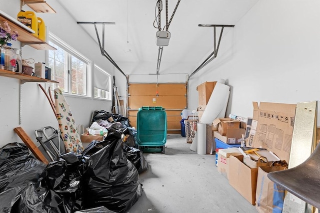 storage area featuring a garage