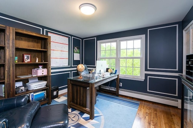 5 Indian Hl, Beverly, MA 01915 - office space featuring wood finished floors and a baseboard heating unit